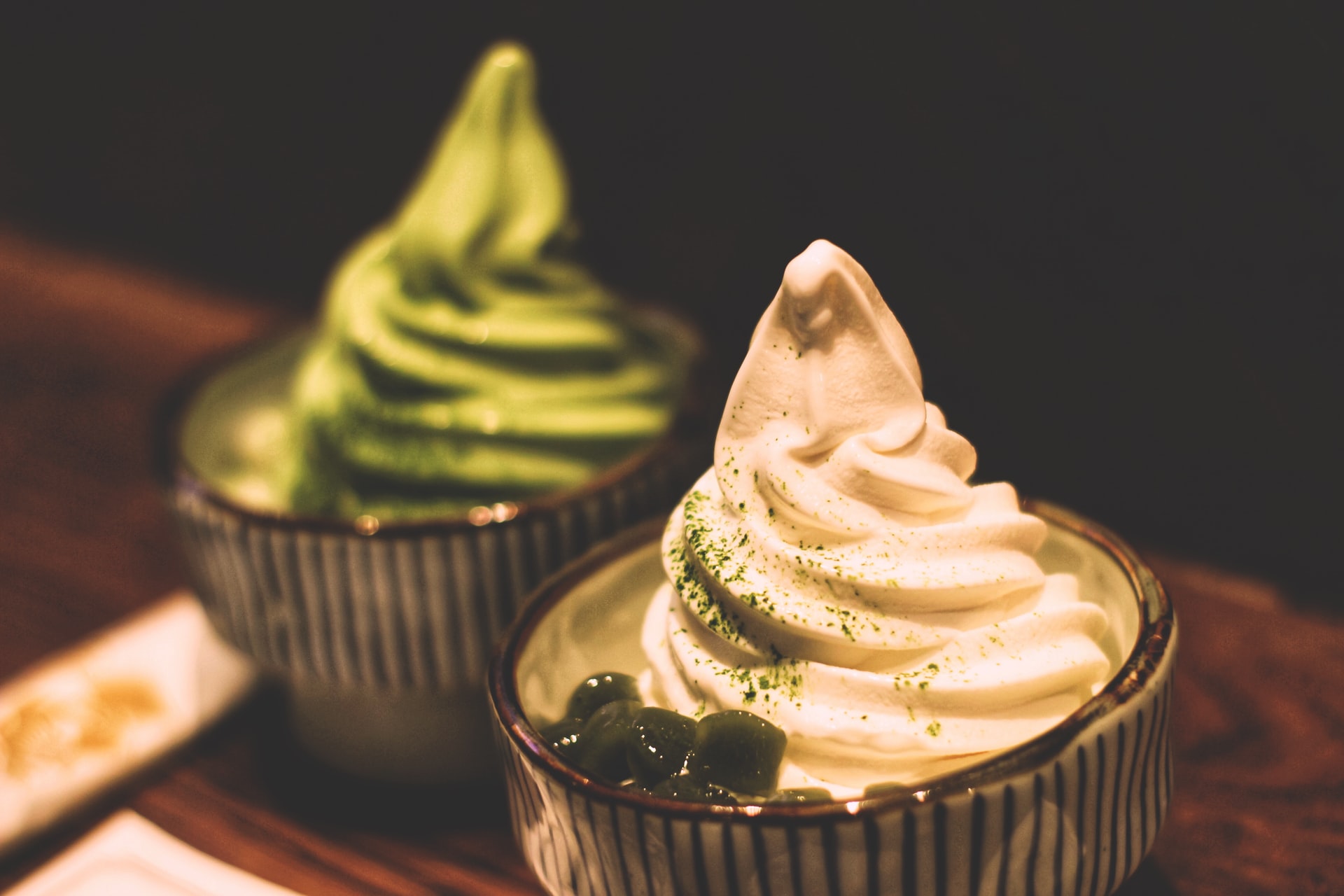 matcha flavour ice cream